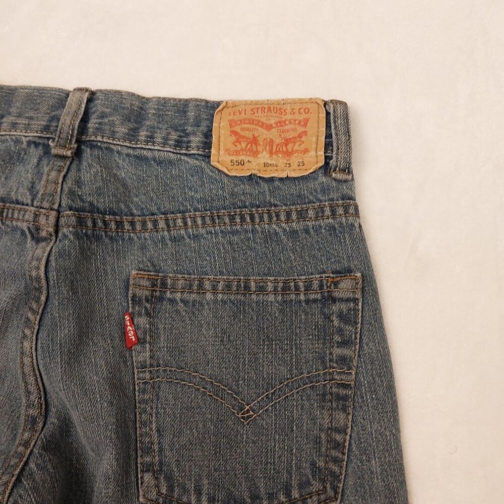 Levi Strauss & Co. 550 Kids Relaxed Fit Blue Jeans | Size 10 Regular | Durable - Picture 7 of 7